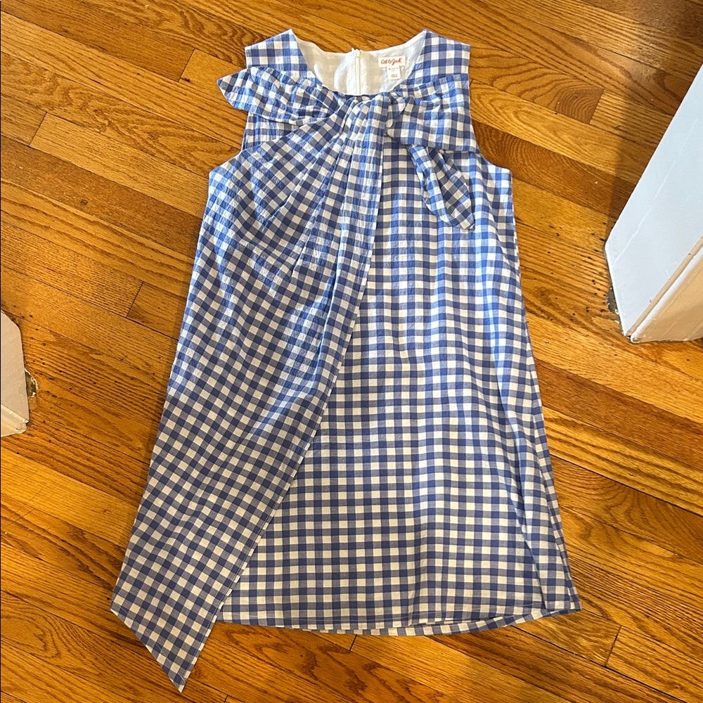 Cat & Jack Blue Checkered Casual Dress